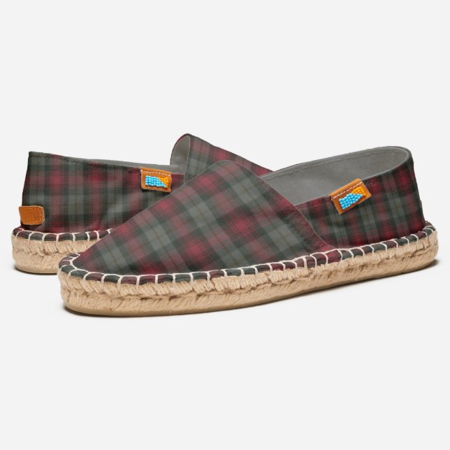 MacLachlan Weathered Original Scottish Tartan Espadrilles (Angled)