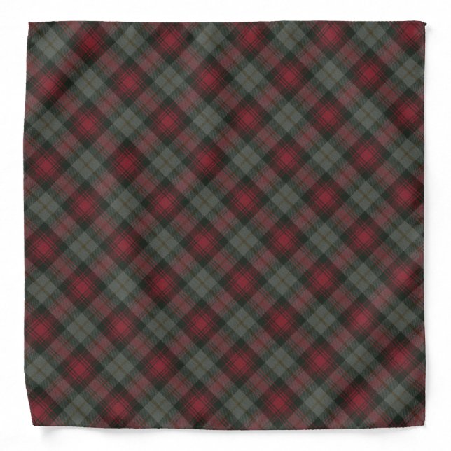 MacLachlan Weathered Scottish Clan Tartan Bandana (Front)