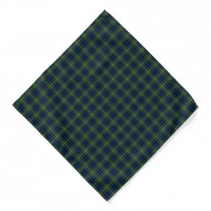 MacLaren Clan Blue and Green Scottish Tartan Bandana