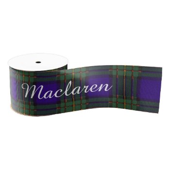 Maclaren Clan Plaid Scottish Tartan Grosgrain Ribbon by TheTartanShop at Zazzle