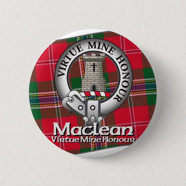 Maclean Clan Pinback Button (Front)