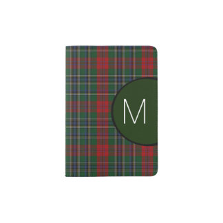 MacLean Clan Plaid Monogram Passport Holder