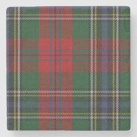 MacLean Clan Tartan Plaid Stone Coaster
