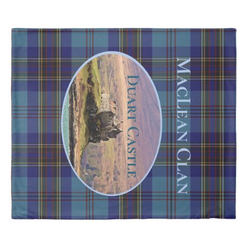 MacLean Clans Duart Castle Tartan Reversible Duvet Cover