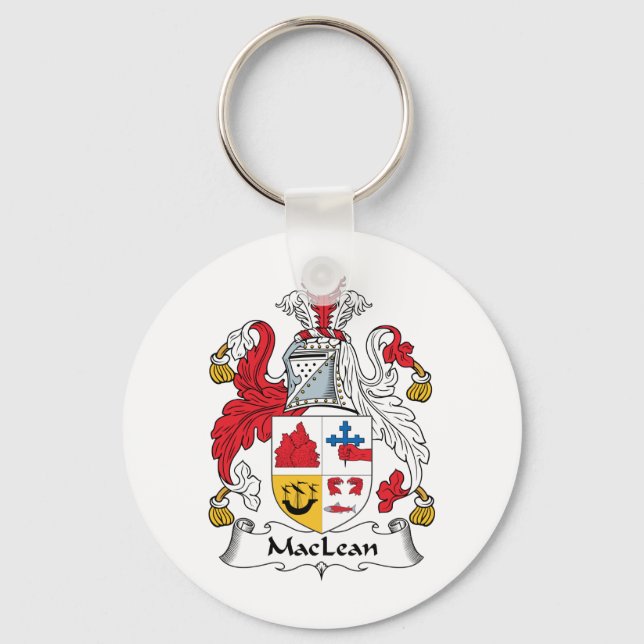 MacLean Family Crest Keychain (Front)