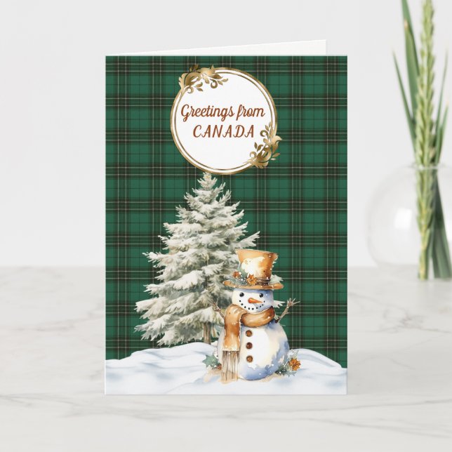 MacLean Hunting Ancient Tartan Christmas  Holiday Card (Front)