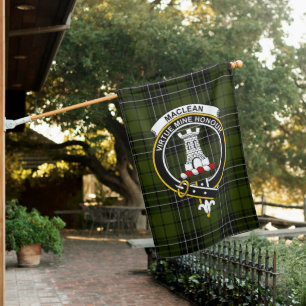 MacLean Hunting Tartan Flag Clan Badge