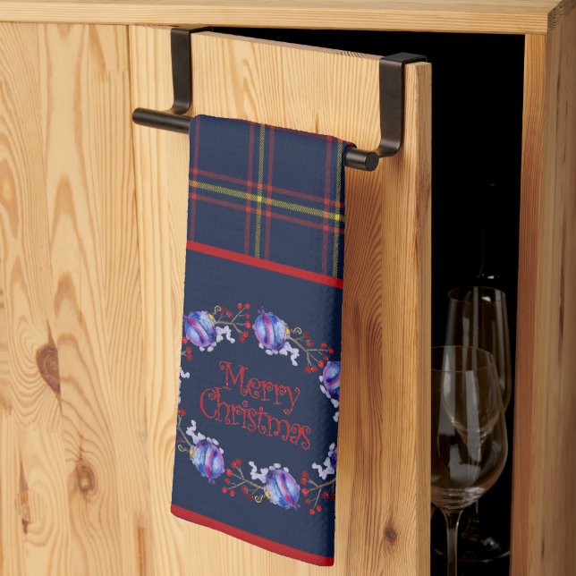 MacLean Lochbuie Original Tartan Christmas Kitchen Towel (Thirds Fold)