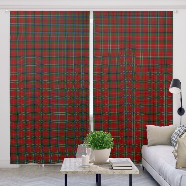 MacLean McLean Clan Scottish Tartan Plaid Blackout Curtains (Living Room)