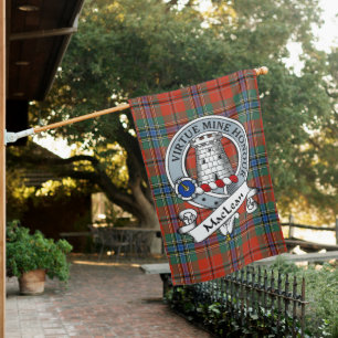MacLean Of Duart Ancient Clan Badge Tartan Flag Sc