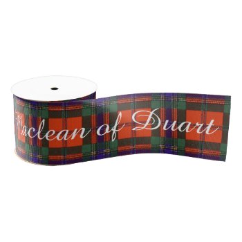 Maclean Of Duart Plaid Scottish Tartan Grosgrain Ribbon by TheTartanShop at Zazzle