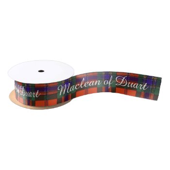 Maclean Of Duart Plaid Scottish Tartan Satin Ribbon by TheTartanShop at Zazzle