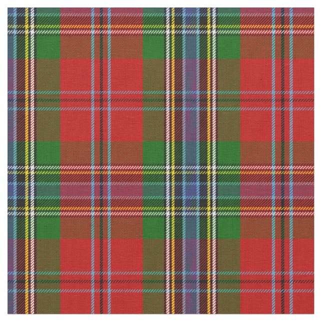 MacLean Of Duart Tartan Print Fabric (Close Up)