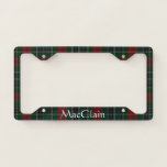 Maclean Plaid License Plate Frame at Zazzle