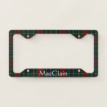 Maclean Plaid License Plate Frame by Everythingplaid at Zazzle