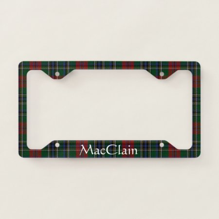 Maclean Plaid License Plate Frame