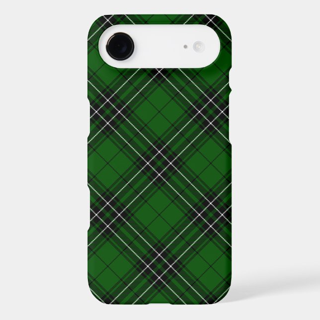 MacLean Tartan Green and Black Plaid Case-Mate iPhone Case (Back)