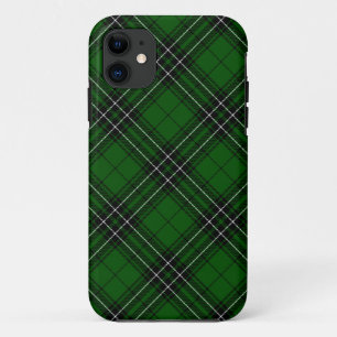 MacLean Tartan Green and Black Plaid iPhone 11 Case
