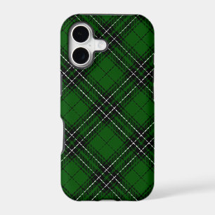 MacLean Tartan Green and Black Plaid iPhone 17 Case