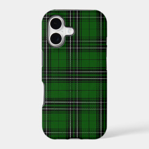 MacLean Tartan Green and Black Plaid iPhone 17 Case