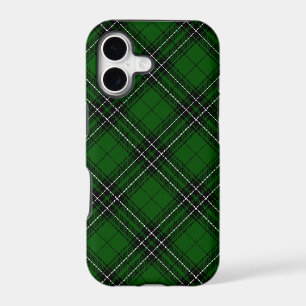 MacLean Tartan Green and Black Plaid iPhone 17 Case