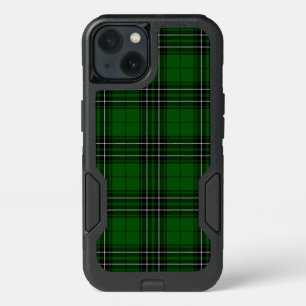 MacLean Tartan Green and Black Plaid iPhone 13 Case