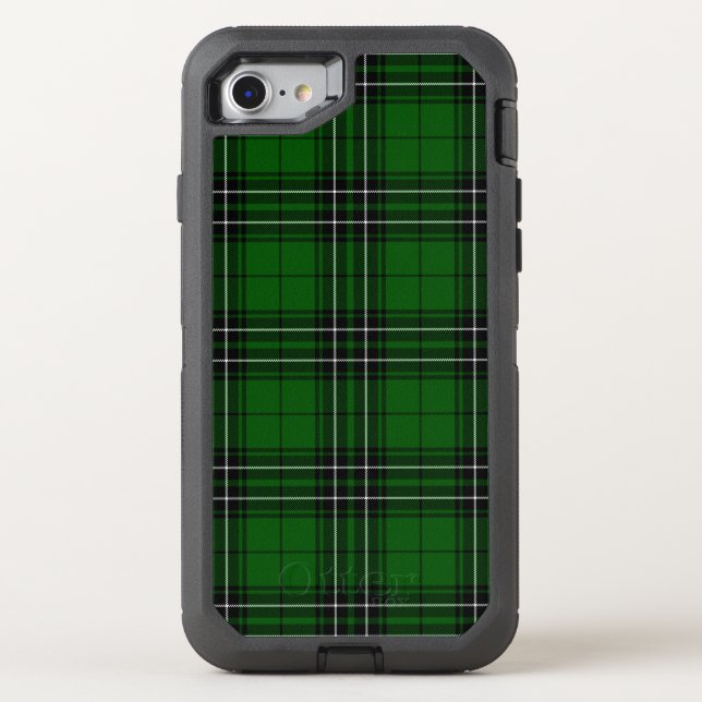 MacLean Tartan Green and Black Plaid Otterbox iPhone Case (Back)