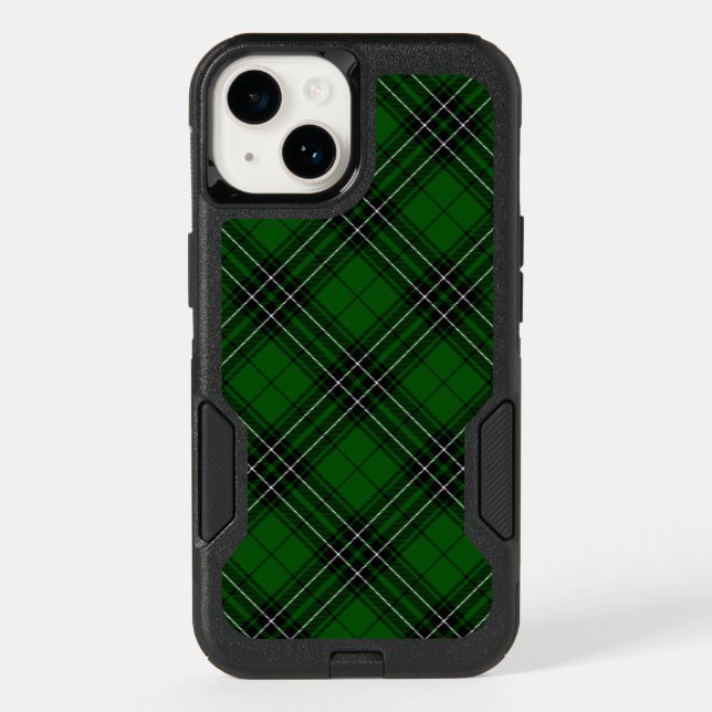 MacLean Tartan Green and Black Plaid Otterbox iPhone Case (Back)