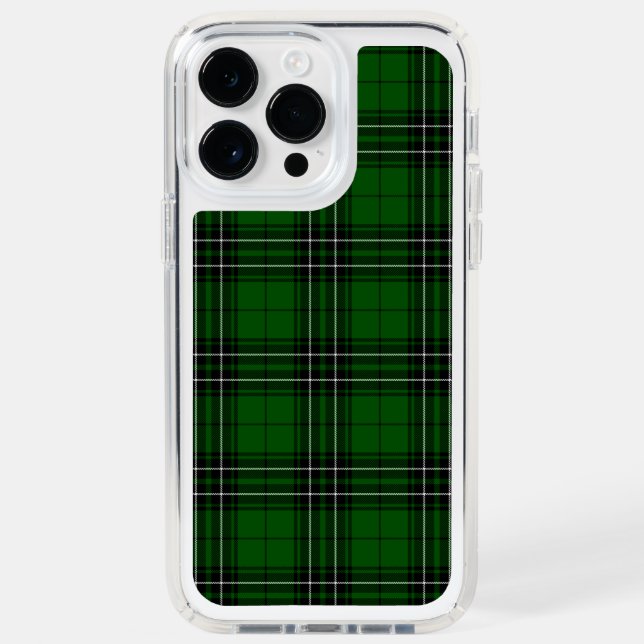 MacLean Tartan Green and Black Plaid Speck iPhone Case (Front)