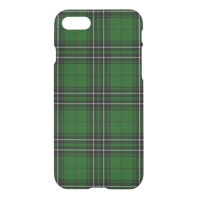 MacLean Tartan Green and Black Plaid Uncommon iPhone Case (Back)