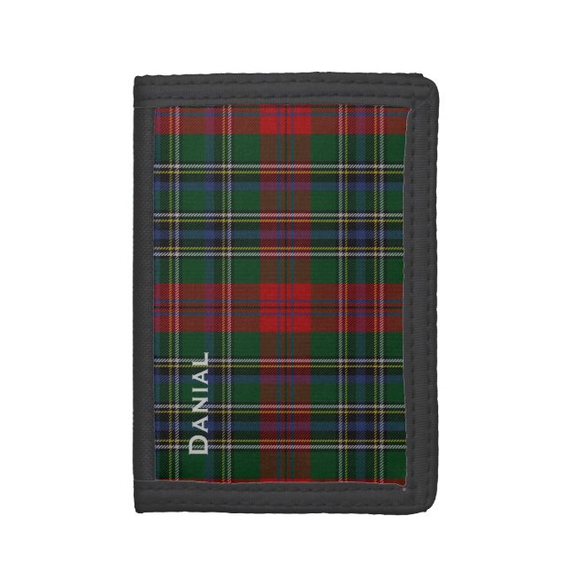 MacLean Tartan Plaid Custom Wallet (Front Vertical)