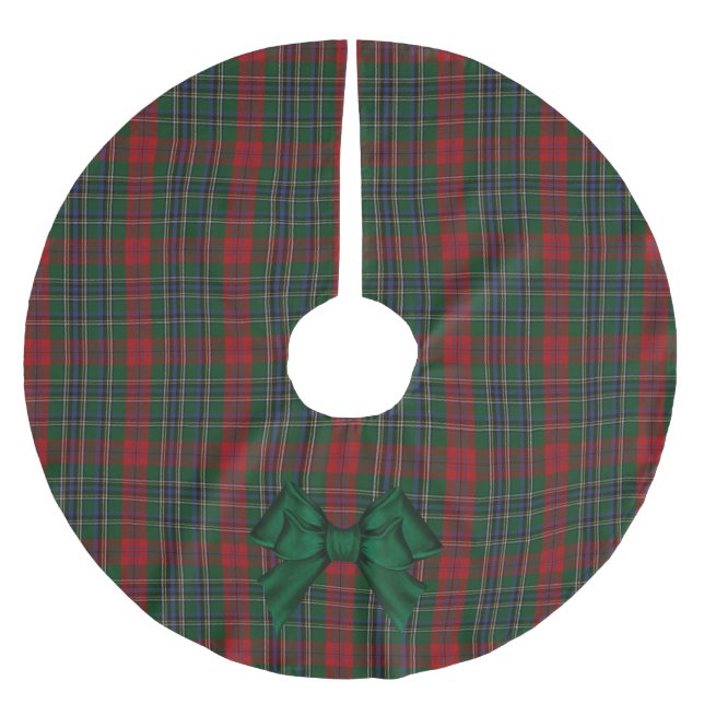 MacLean Tartan Plaid Tree Skirt (Front)