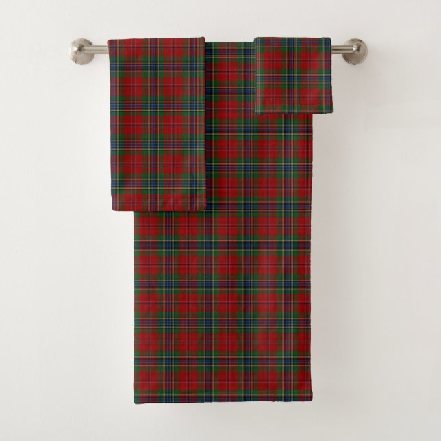 Maclean Tartan Scottish Modern MacLean of Duart Bath Towel Set (Insitu)