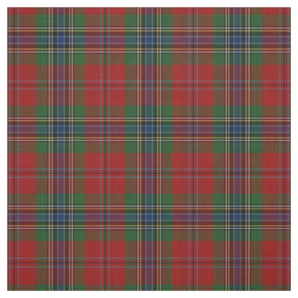 Clan MacLean Of Duart Tartan Fabric | Zazzle