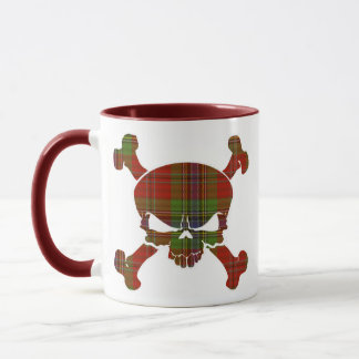 MacLean Tartan Skull No Banner Mug
