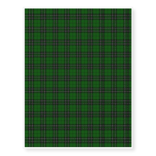 MacLean Tartan Temporary Tattoos (Front)