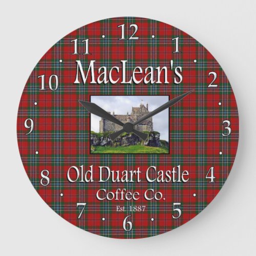 MacLeans Old Duart Castle Coffee Co Wall Clock