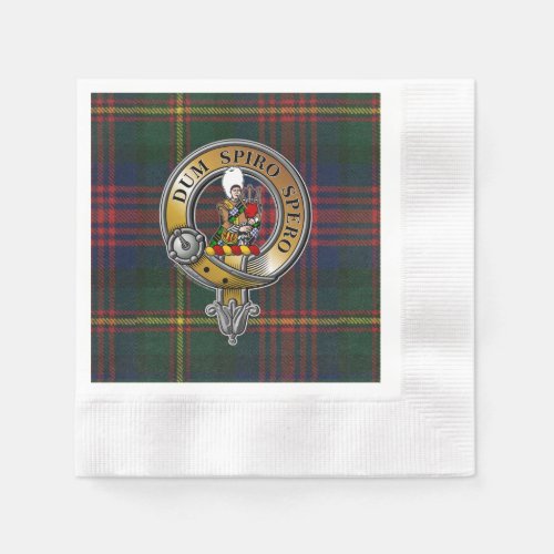 MacLennan Tartan  Badge Napkins