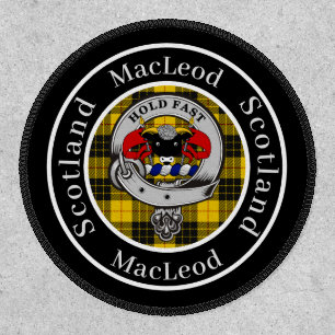 MacLeod Clan Badge & Tartan Personalized Patch