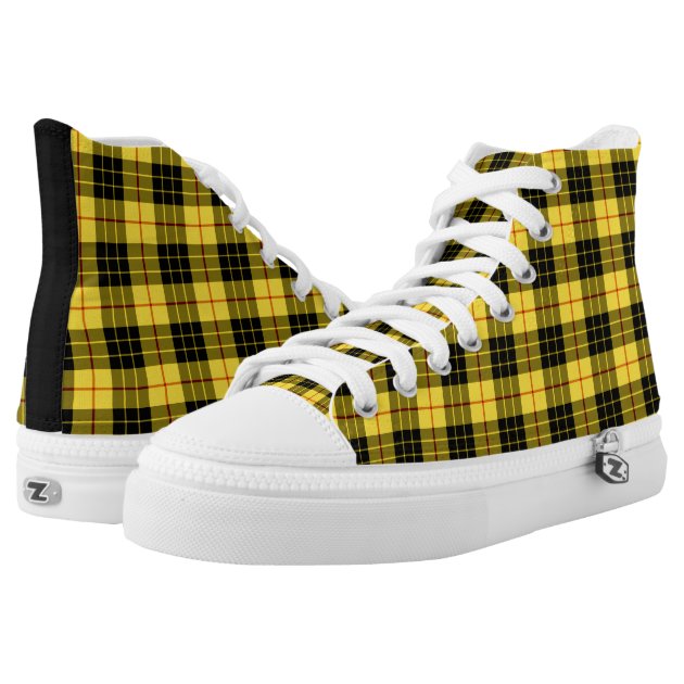 yellow plaid shoes