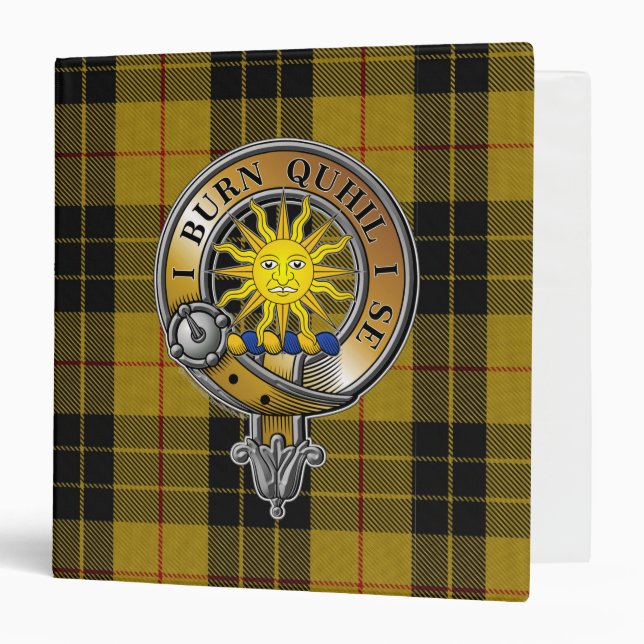 MacLeod Lewis Tartan & Badge 3 Ring Binder (Front/Inside)