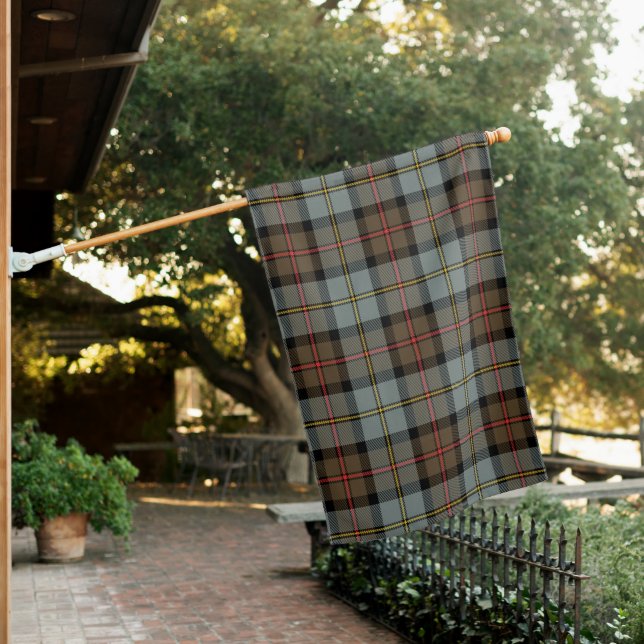 MacLeod Of Harris Weathered Clan Tartan House Flag (In SItu)