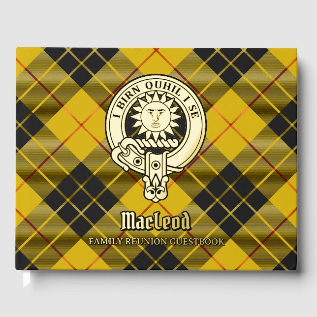 MacLeod of Lewis Family Reunion Foil Guest Book (Front)