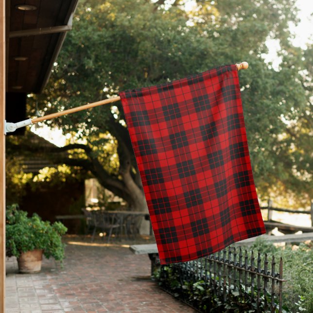 MacLeod Of Raasay Clan Tartan House Flag (In SItu)