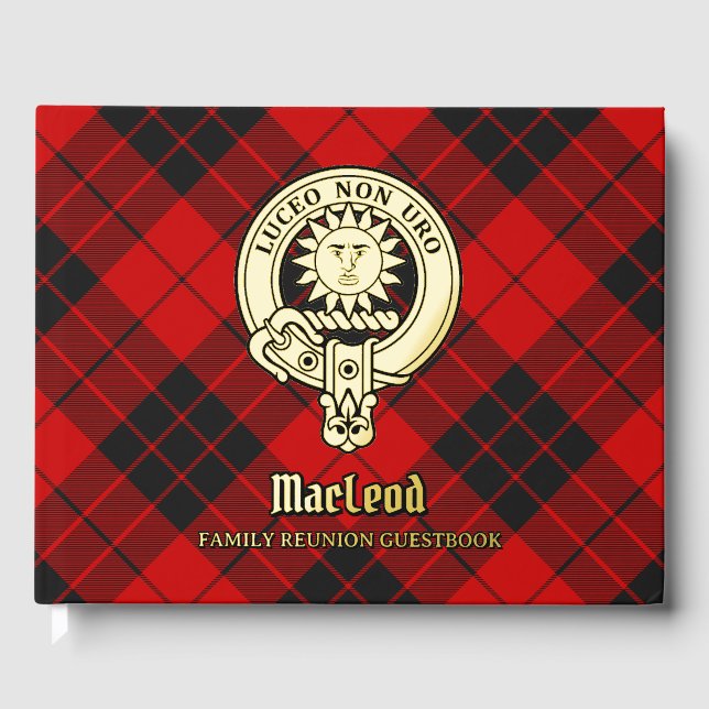 MacLeod of Raasay Family Reunion Foil Guest Book (Front)