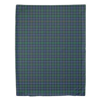 MacLeod of Skye Green and Dark Blue Clan Tartan Duvet Cover