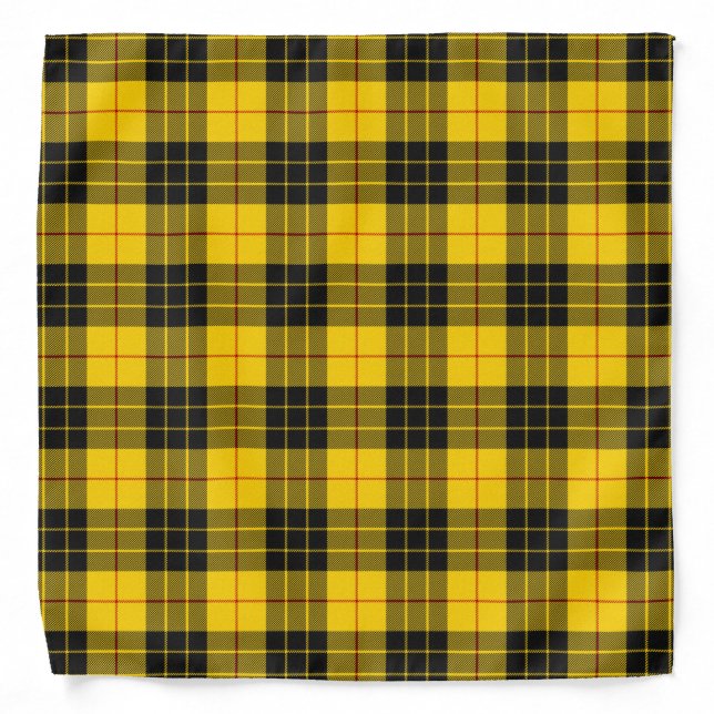 MacLeod Scottish Clan Tartan Plaid Pattern Bandana (Front)