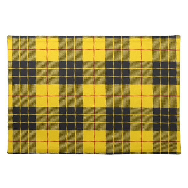 MacLeod Scottish Clan Tartan Plaid Pattern Cloth Placemat (Front)