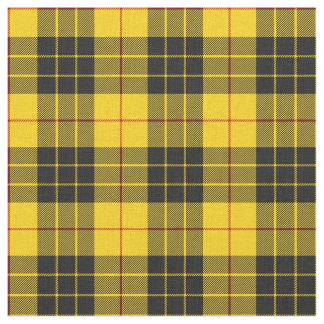 MacLeod Scottish Clan Tartan Plaid Pattern Fabric (Close Up)