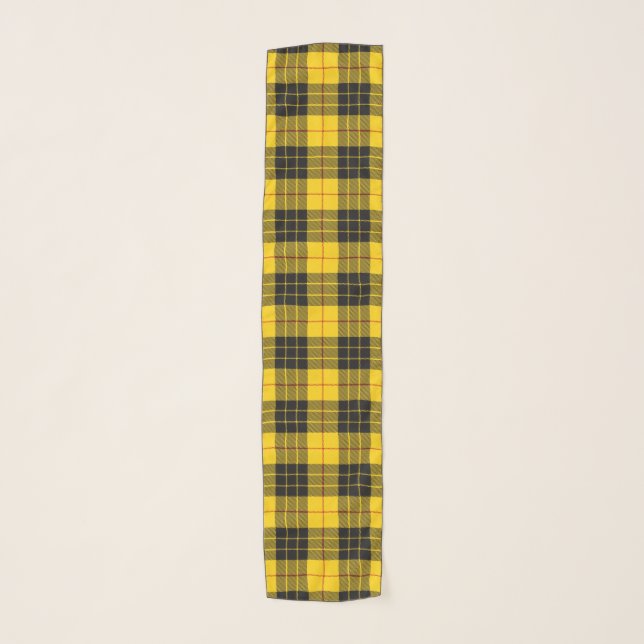 MacLeod Scottish Clan Tartan Plaid Pattern Scarf (Front)